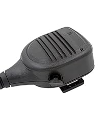 KENMAX Altavoz de hombro para trabajo pesado Micrófono con micrófono para PTT para 2 pines Kenwood Linton BaoFeng Hytera Radio WOUXUN
