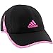 adidas Women's Adizero Relaxed Adjustable Performance Cap, Black/Twister Shock Pink/Shock Pink, One Size