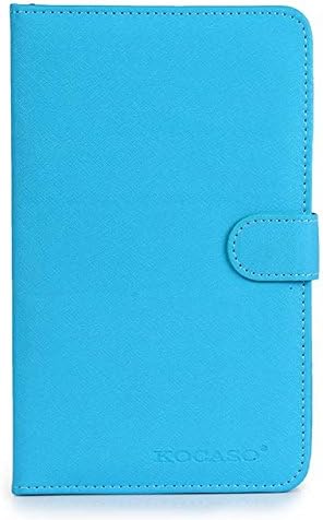 KOCASO Blue Generic Micro USB Keyboard & PU-Leather Case Cover for 7 Inch Tablet PC Real laptop style keys!