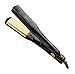 Andis Professional Curved Edge 1.5 -Inch 450ºF High Heat Tourmaline Nano-Ceramic Hair Flat Iron with Dual Voltage and Auto Shut-off, Black (67415)