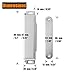 JQK Magnetic Door Catch, Stainless Steel Cabinet Magnet Closet Catches for Cupboard Closure Door Closer, 1.2mm Thickness 90 lbs Silver (Pack of 8), CC120-P8