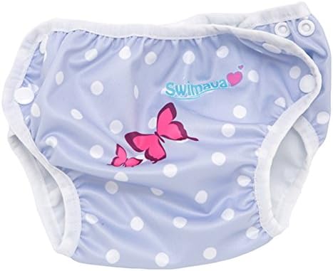 Swimava S1 Deluxe Swim Diaper (Size L) 3-24 months (Purple Butterfly)