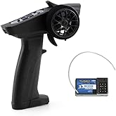 havcybin Turbo Racing 91803G-VT RC 2.4GHz 3CH Radio Transmitter Remote Controller with 4CH Receiver for RC Car Boat (91803G-VT)