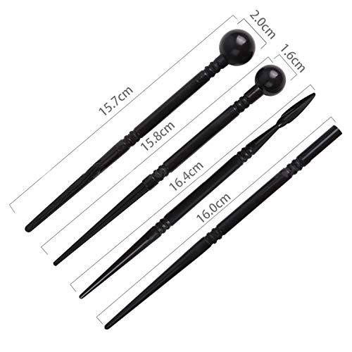 Wartoon 24Pack Sculpting Tools with Reusable Pouch for Polymer Clay Pottery Ceramic Art Craft