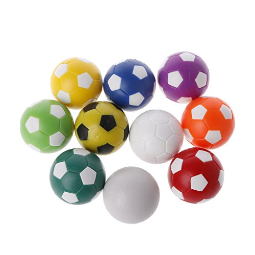 Hacloser Mini Foosball Table Balls, PlasticSoccer Table Indoor Family Sports Toys Game Colorful, 32mm - Thumbnail 4