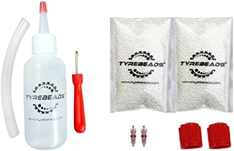 Motorcycle Internal Tire Balancing Beads Kit - 1 oz Front + 2 oz Rear