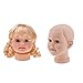 Jili Online 2pcs Kids Children Hats Caps Wigs Display Mannequin Manikin Head - Boy and Girl Face Models