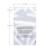 Poly Bags with Suffocation Warning - 8x10 Extra Strong Seal - 200 Pack - Clear Poly Bags 8x10 - Range of Sizes Available - Retail Supply Co
