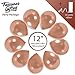 Treasures Gifted 100 Pack Rose Gold Metallic Balloons - 12 Inch Round Latex Balloons - Perfect for Birthdays, Special Occasions - Unisex - Children
