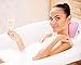Home Prime Premium Spa Bath Pillow Fits Any Bathtub/Hot Tub/Jacuzzi with 2 Strong Suction Cups - Large & Soft, Shoulder & Neck Support. with a LOOFAH Sponge