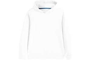 Hercugifts Cotton Kids Hoodie Light Weight Sweatshirt (Thin) Long Sleeve Boys Girls Fall Spring Pullover Clothes for Toddlers