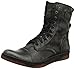 Diesel Men's Tatradium Basket Butch Zip Combat Boot, Black/Gum Sole, 9 M US