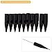 Chuse L35 3RL 100PCS Disposable Black Permanent Makeup Needle Plastic Nozzle Tips for Korean Eyebrow Tattoo Machine