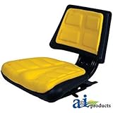 A & I Products Seat, Universal w/ Trapezoid Back, YLW. Replacement for John Deere Part Number T110YL