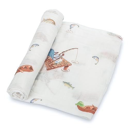 LollyBanks Muslin Swaddle Blanket 47 X