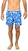 UZZI Men's Swim Shorts Dry Fast Microfiber Trunks by Royal (Medium)