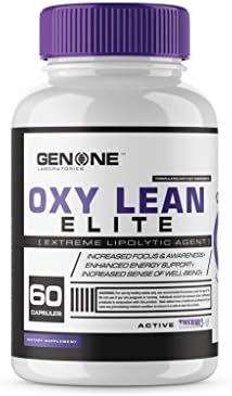 GenOne Nutrition Oxy Lean Elite Thermogenic Fat Burner Weight Loss Supplement For Men &amp; Women, Energy Booster, Appetite Suppressant, OxyLean 60 Capsules