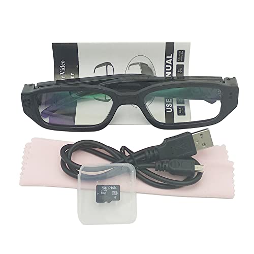 RERBO Hidden Camera Eyeglasses HD 1080P Portable Spy Camera Support Up