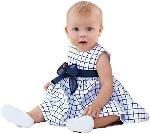 Amazon Co Jp Taitas ノースリーブ ワンピース キッズ ベビー ネイビー ギンガムチェック ボーダー 服 ファッション小物