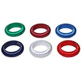 IHI Green Blue Red White Ribbon Napkin Rings - Set of 6