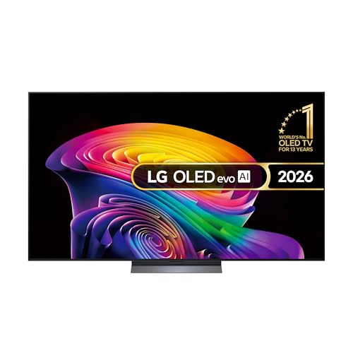 LG OLED evo AI C6 77-inch 4K Smart TV - OLED77C65LA (α11 AI Processor 4K Gen3, 120Hz (VRR 165Hz), Dolby Vision, Dolby Atmos, FILMMAKER MODE™ [Model year 2026]