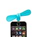 Smartphone-fan Blue Mini Lightning 8-Pin Portable Smartphone USB Fan for Apple Devices iPhone X, XS, XR, 8, 8+, 7, 7+, 6, 6s, 6+