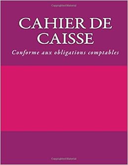 Cahier de caisse