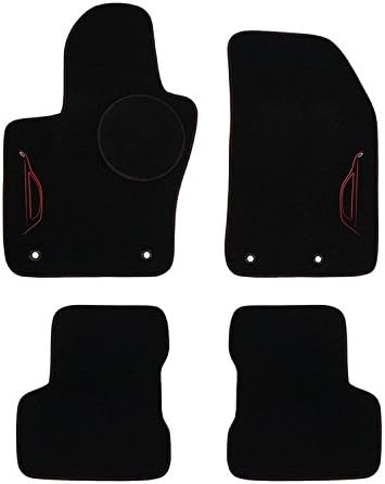 Speedlab Custom Fit Floor Mat for Select Fiat 500X Models (Black) (4 Piece)