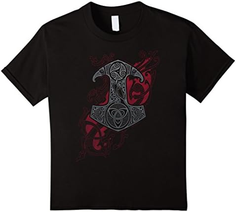 Kids RAVEN'S MJOLNIR - Viking Shirt 4 Black