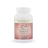 Dr. Mercola Fermented Beets with Red Spinach - 30ct - Nitric Oxide Support Supplement - Natural Energy Booster - Supports Healthy Blood Flow & Blood Pressure Levels