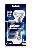Gillette Sensor Excel Razor w/ 2 Sensor Excel Cartridges w/ FREE Loving Care Packette