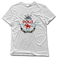 Aiguan Polo Mens Summer Short Sleeve T-Shirt Casual Top Tee White XL