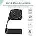 KIMILAR Compatible with Ticwatch Pro Charger Dock, Premium Aluminum Charging Stand Cable Cord Station Cradle Base Attached 4.2ft USB Cable Accessories for Ticwatch Pro Smartwatch (Black)