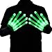 HITOP Led Gloves, Light Up Gloves Toy Skeleton Lighted Gloves, Christmas Party Gifts for Men Stocking Stuffers for Teens (Green)