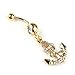 Urbun Fashion Anchors Dangle Belly Button Rings Body Piercing Gold Sexy Navel rings
