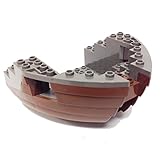 Lego Parts: Boat Hull Small Bow 12 x 12 x 5 1/3 Complete Assembly, Top Color Dark Gray
