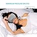 Eye Mask for Sleeping,2Pack Voluex Sleep Mask for Women Men Kids,100% Blackout Light Sleeping Mask with Adjustable Strap, Lightweight and Comfortable Blindfold for Travel, Shift Work, Naps（Gray）