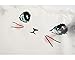 Summer Kids Girls Cat Pattern Shirt Top Butterfly Tutu Skirt (6 Years) White