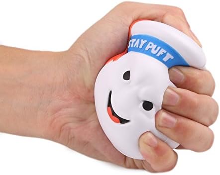 LaooDa Squishies Ghostbusters Ghosts Toy Slow Rising Stress Relief Kid Gift Fun Children's Day Party Supplies White