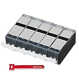 Abacus24-7 Canon Printer Ink 220 Cartridges [Compatible] Black Combo Pack of 5