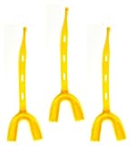 3 Pack! SafeTGard Youth Form Fit Mouthguard with Strap (Gold)