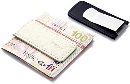 INJOYLIFE Classic Cash Money Clip Credit Card Holder (White)