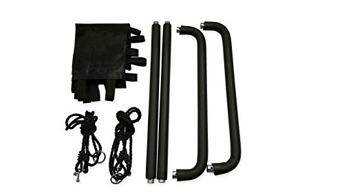 Mega Mat Rectangular Outdoor Platform Tree Swing for Yard or Playground Sturdy Steel Frame Durable Mat Bottom 30 W x 40 L with Two 63'' Ropes 250 LB Weight Capacity for Multiple Children… - Black - Thumbnail 3