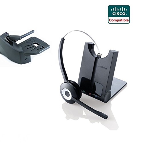 Cisco Compatible Jabra Pro 920 Cordless Headset EHS Bundle | Cisco phones: 6945, 7841, 7861, 7962g, 7965g, 7975g, 8811, 8841, 8845, 8851, 8861, 8865 (Lifter)