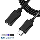 USB 3.1 Type C Male to Female Extension Cable [6ft/183cm], Dreamvasion Thunderbolt 3 Charging/Data/Video/Audio Extend Cord for New MacBook Pro 2017, USB-C Hub, Nintendo Switch, Samsung Galaxy S8
