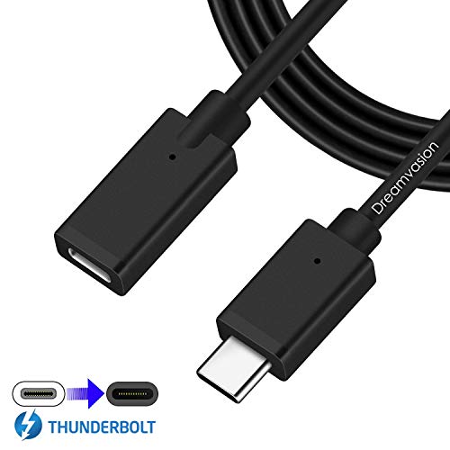 USB 3.1 Type C Male to Female Extension Cable [6ft/183cm], Dreamvasion Thunderbolt 3 Charging/Data/Video/Audio Extend Cord for New MacBook Pro 2017, USB-C Hub, Nintendo Switch, Samsung Galaxy S8