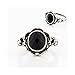 cytprimedesign Vintage Imitate Black Onyx Ring