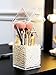 Makeup Brush Holder，Cosmetic Brush Organizer with Lid，Dustproof Makeup Brush Containers with Free Pearls