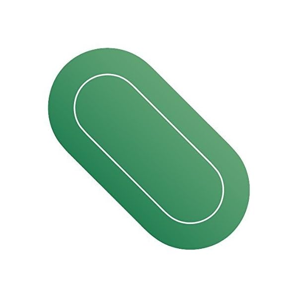 DA VINCI Non Slip 70 x 36 inch Neoprene Rubber Foam Poker Table Mat and Card Game Layout (Green