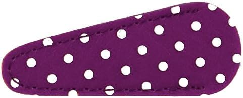 Inazuma Small Embroidery Scissor Sheath - Purple with White Polka Dots